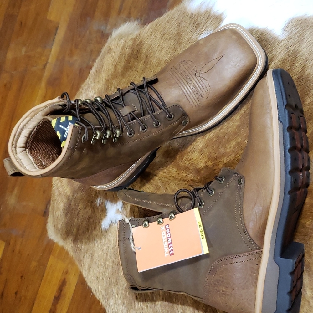 Men's Twisted X Steel Toe Lace-up Boot